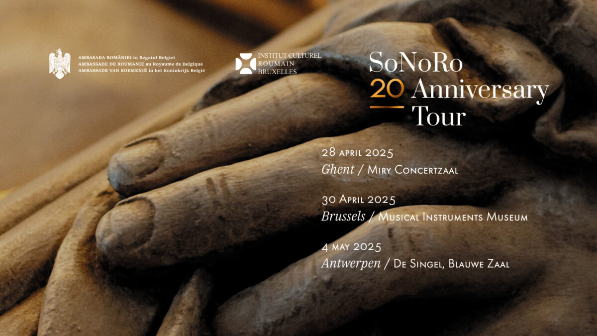 SoNoRo – 20 Anniversary Tour, 3 concerte extraordinare în Belgia, în perioada 28 aprilie-4 mai